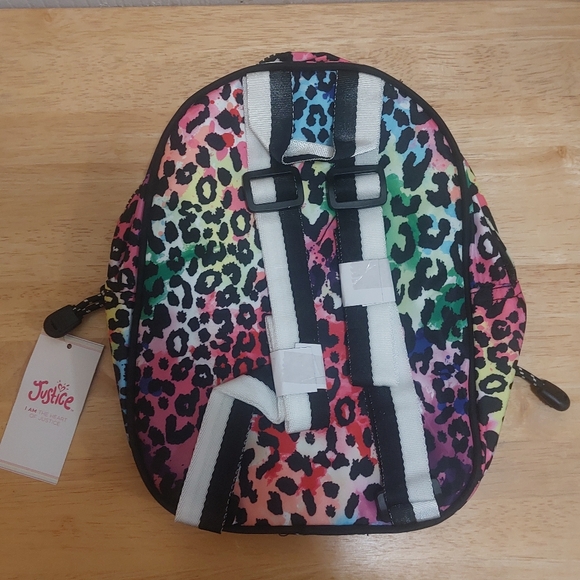 NWT Girl's Justice Sport Mini Backback Purse/Bag Multicolored Animal Print - Picture 8 of 10